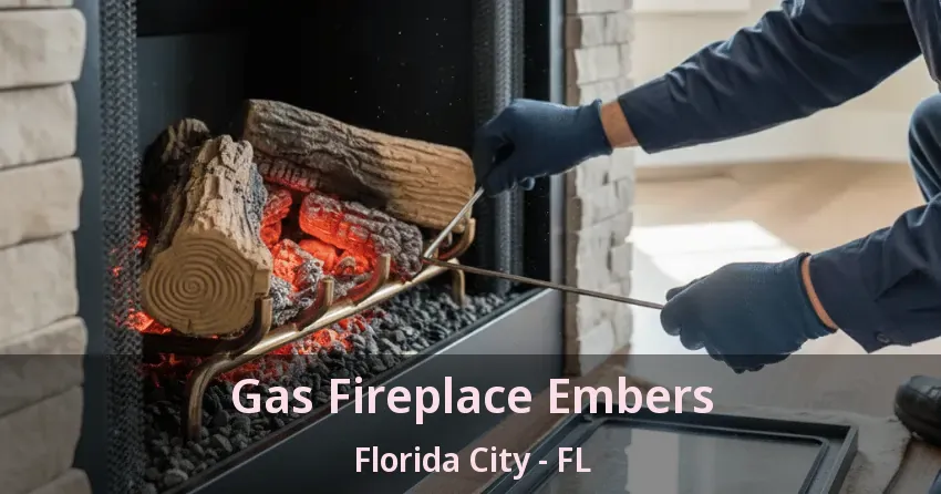 Gas Fireplace Embers Florida City - FL
